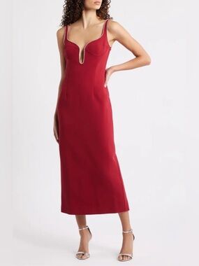 Bardot Sz S Brooklyn Diamante Sleeveless Sheath Dress Rhinestone Trim Cocktail